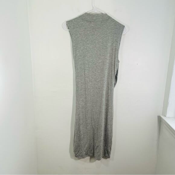 NWT The Line By K Ayme Gray Ruched Mock Neck Sleeveless Mini Dress XL - Picture 9 of 12